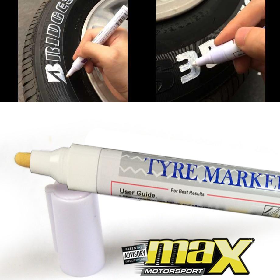 White Tire Permanent Paint Marker Pen Car Tyre Rubber Universal