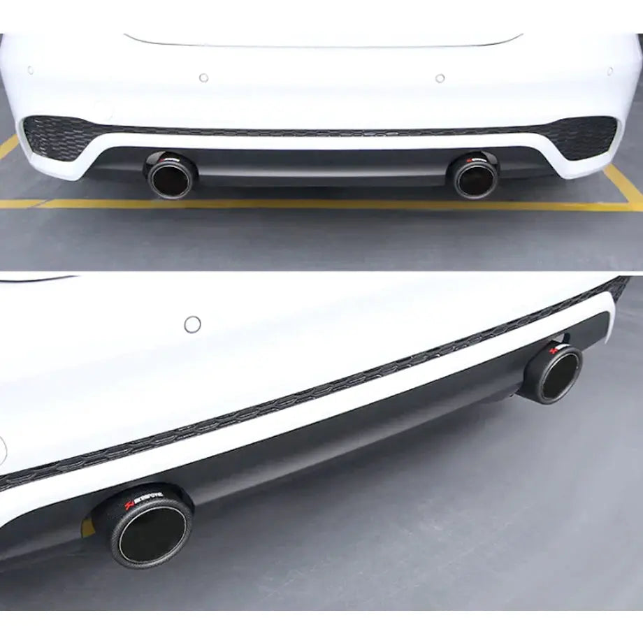 Universal Akropovik Performance Style Carbon Fibre Exhaust Tail Pipes (63mm) Max Motorsport