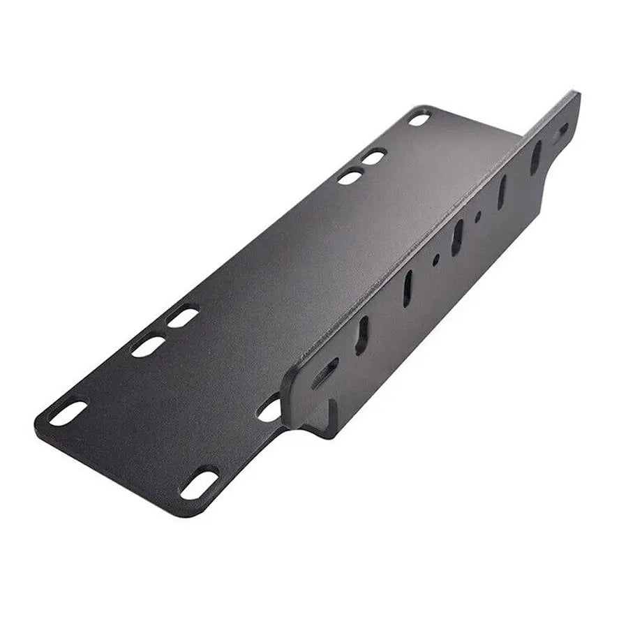 Universal Bar Light Mounting Bracket & Licence Plate Holder (Black