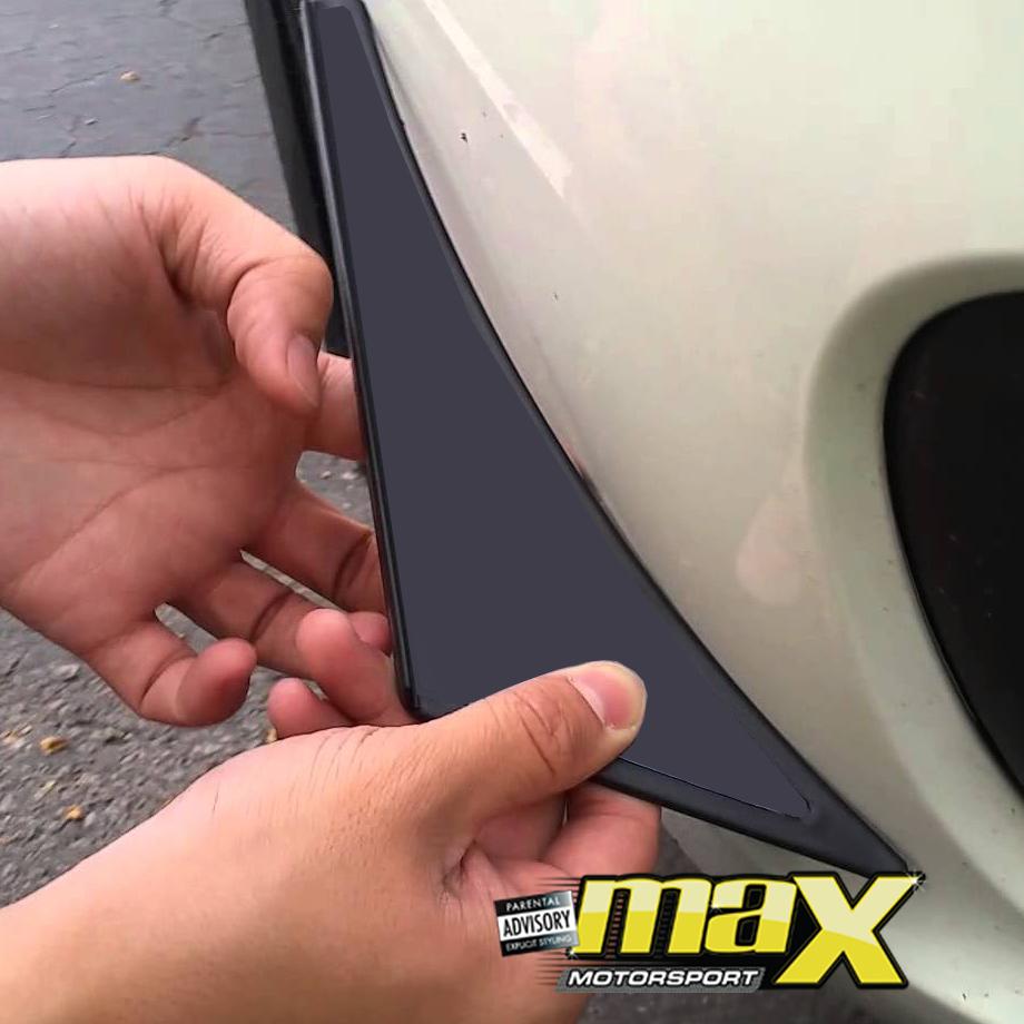 Universal Bumper Canards (Black) maxmotorsports