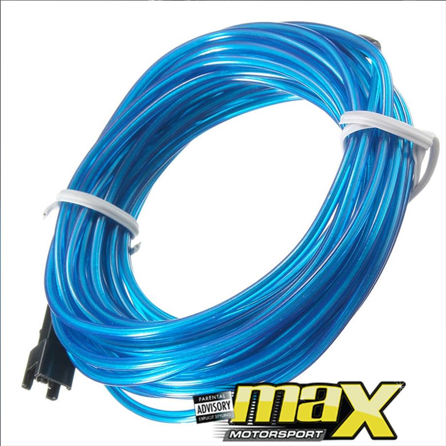 Universal Car Interior Ambient Neon Strip Light - Blue maxmotorsports