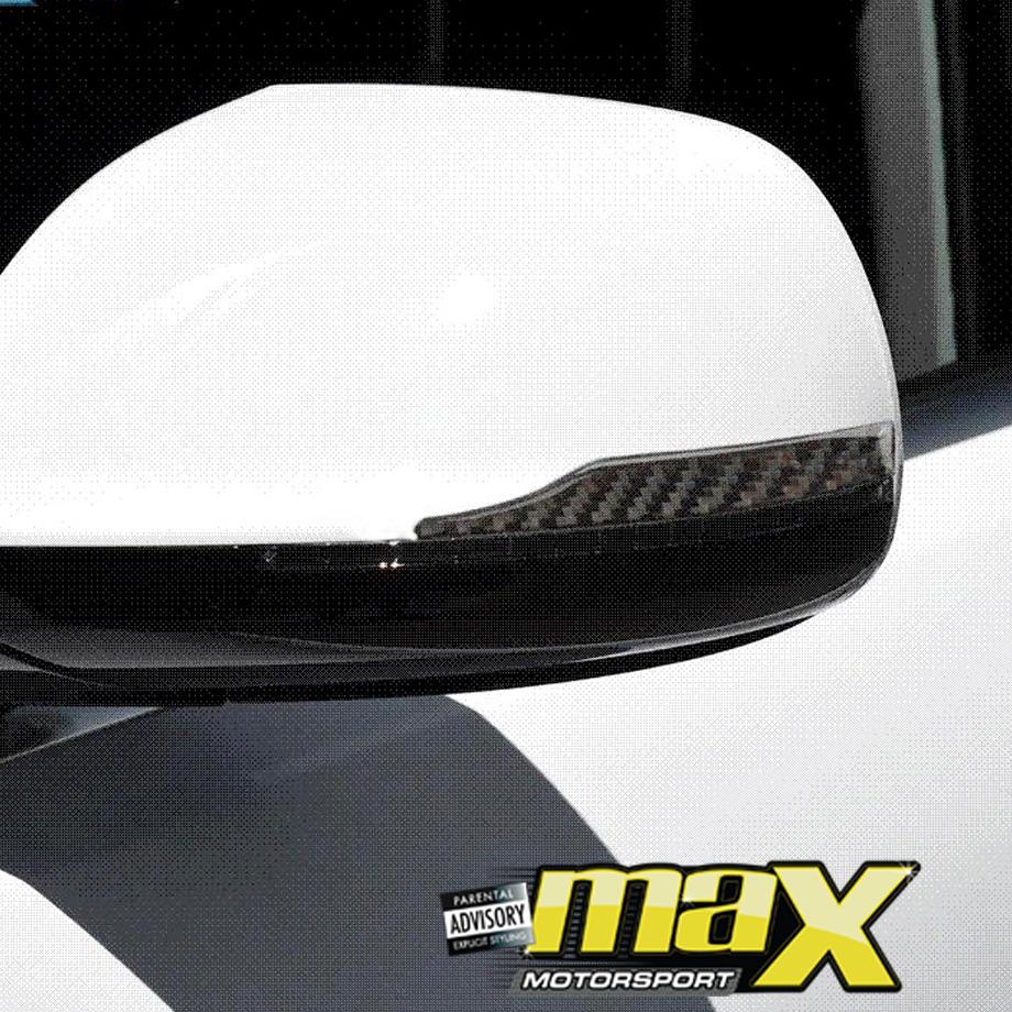 Universal Carbon Fibre Side Mirror Badge With German Flag maxmotorsports