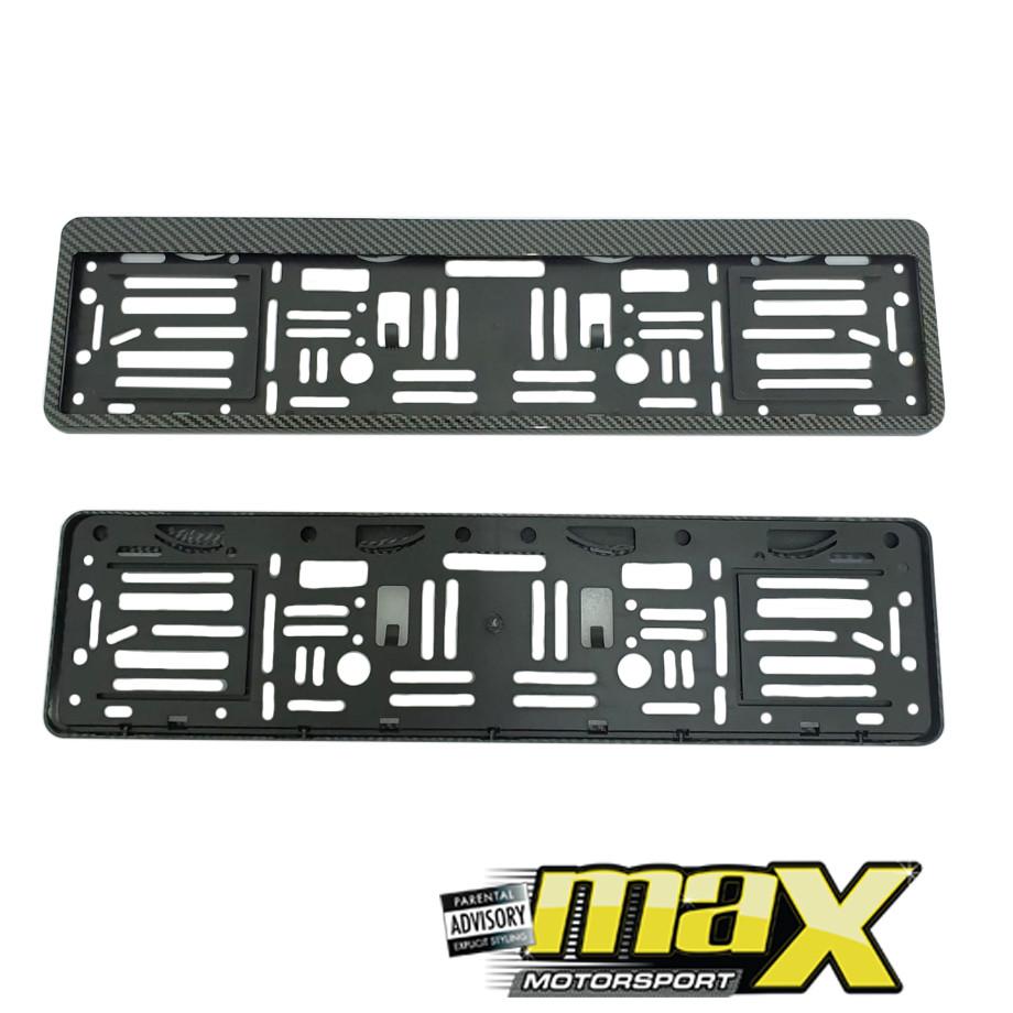 Universal Carbon Look Number Plate Holder maxmotorsports