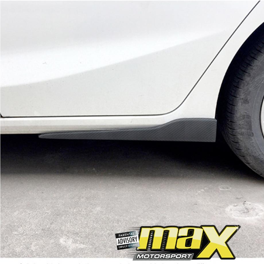 Universal Carbon Look Side Skirt Splitters / Extensions maxmotorsports