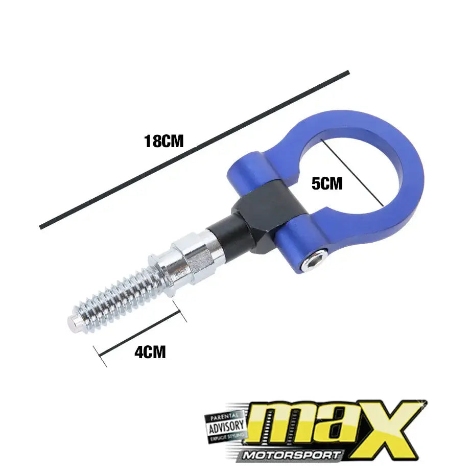 Universal JDM Racing Tow Hook (Blue) maxmotorsports