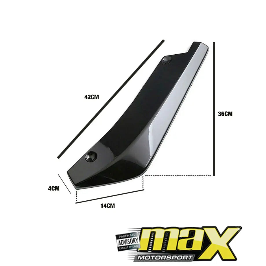 Universal Rear Bumper Corner Splitters maxmotorsports