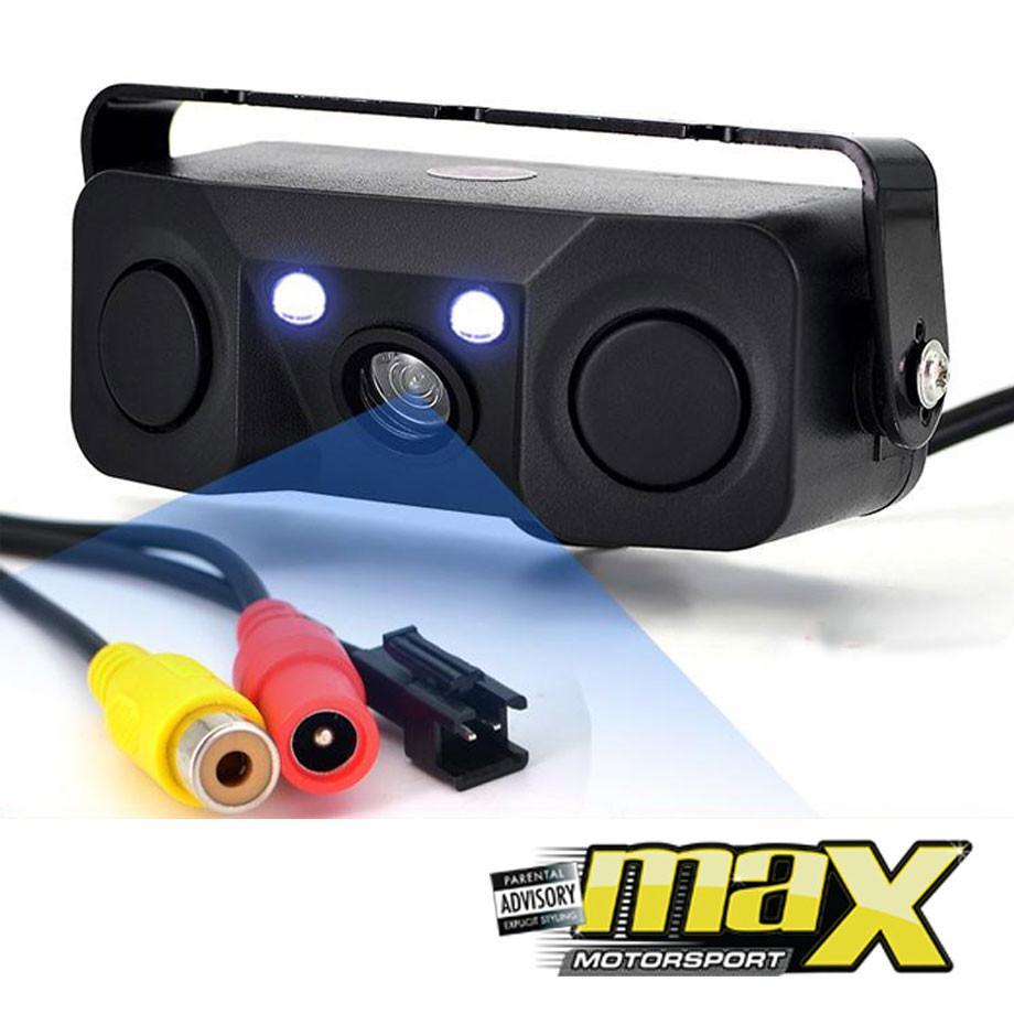 Universal Rear View Camera With Parking Sensors Max Motorsport