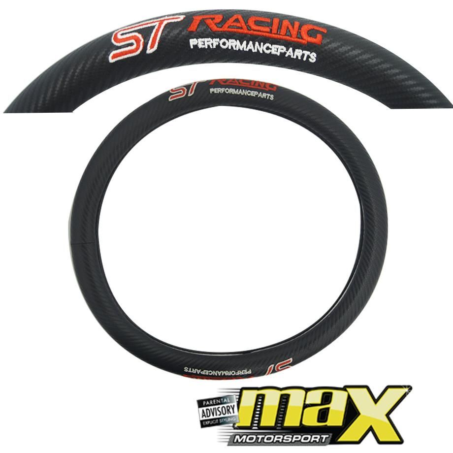Universal ST Racing Steering Wheel Cover (Carbon Look) maxmotorsports