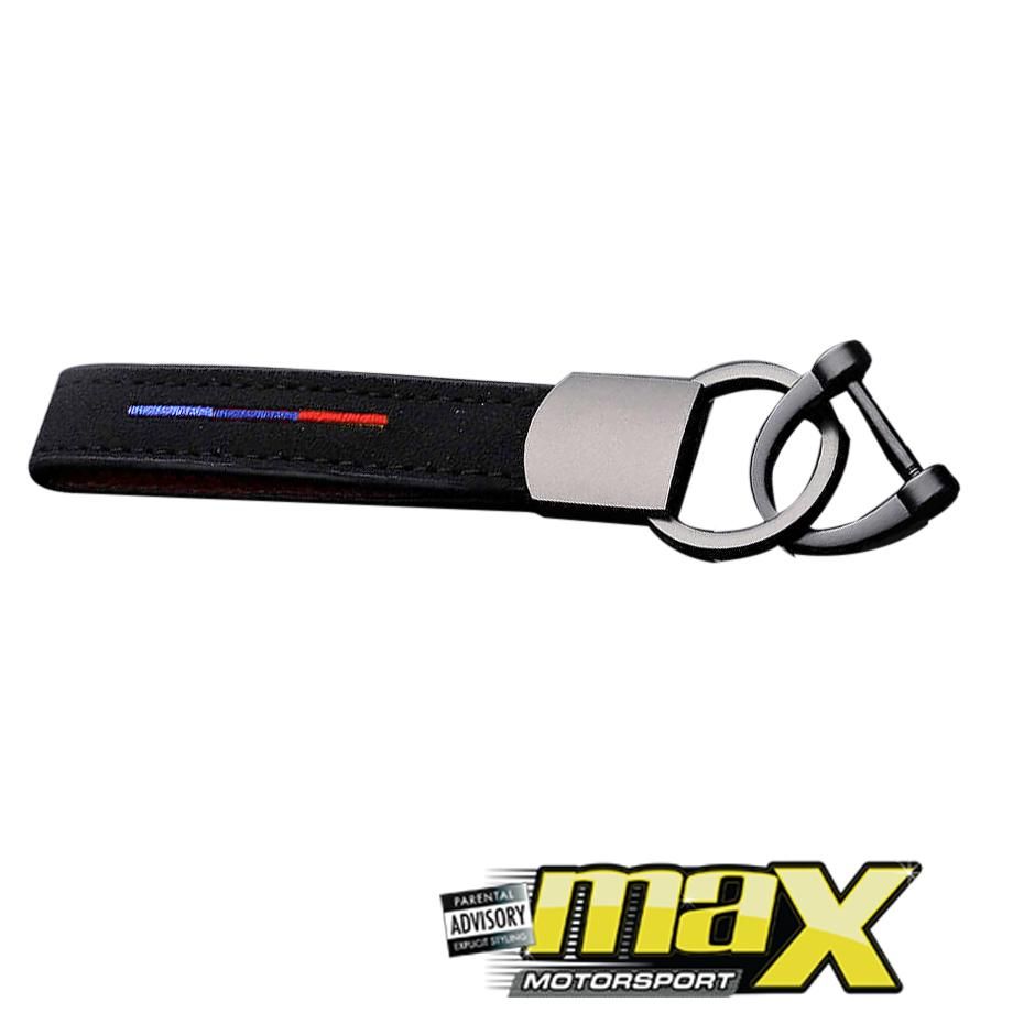 Universal Suede Key Ring - BM Stripe maxmotorsports