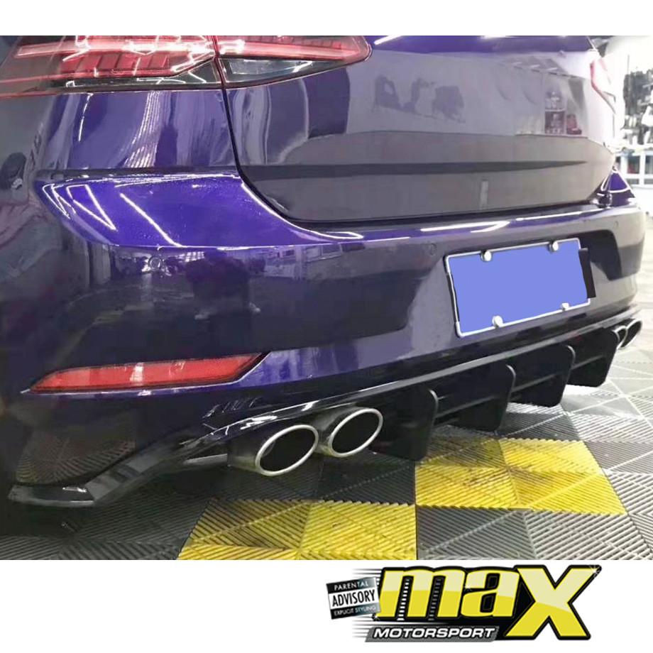 VW GOLF 7.5 R GLOSS BLACK MAXTON STYLE DIFFUSER maxmotorsports
