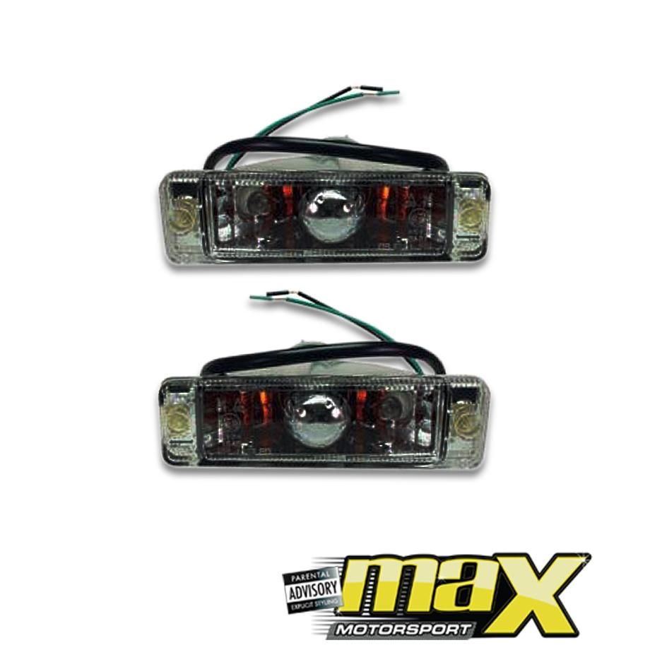 VW Golf 1 Bumper Indicator Ball Type Smoked maxmotorsports