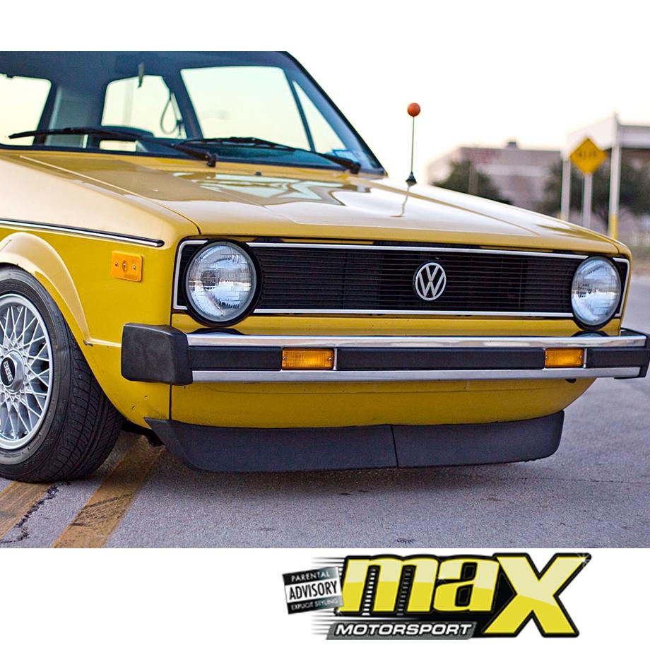 VW Golf 1 Plastic 3pc Old School Chin Spoiler maxmotorsports