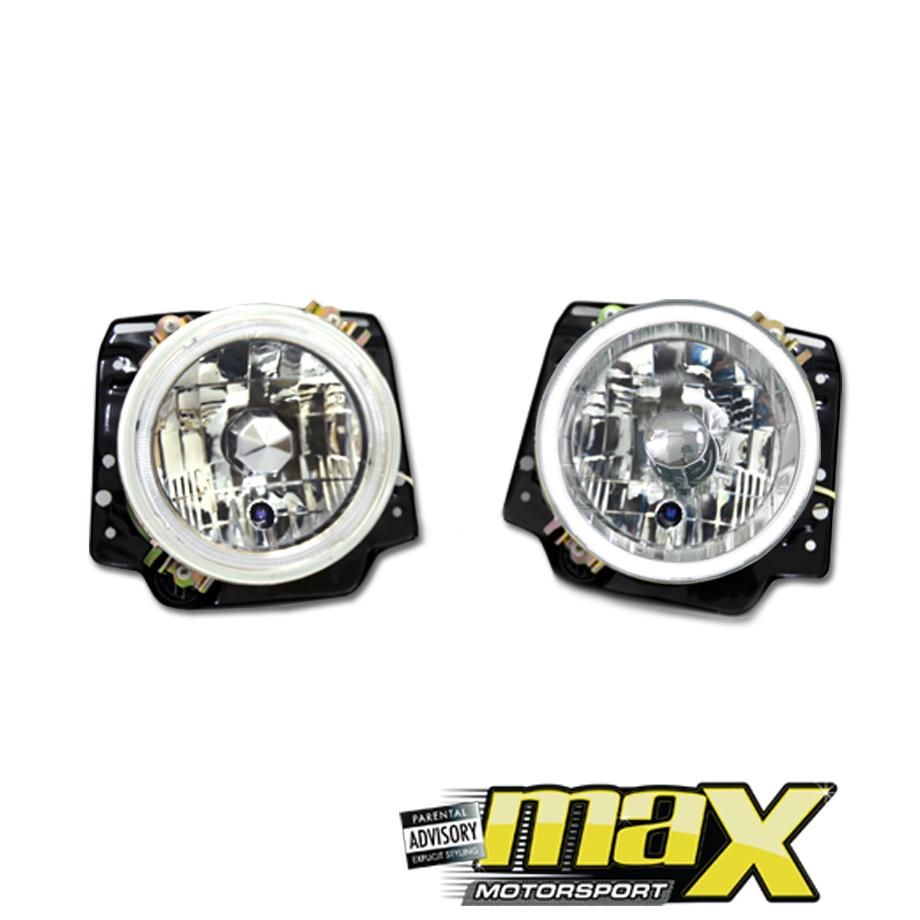 VW Golf 2 Diamond Head Lamps With CCFL Rings maxmotorsports