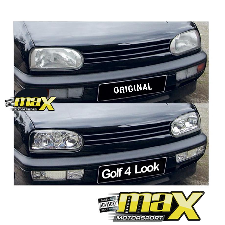VW Golf 3 Diamond Headlights (Golf 4 Style) maxmotorsports