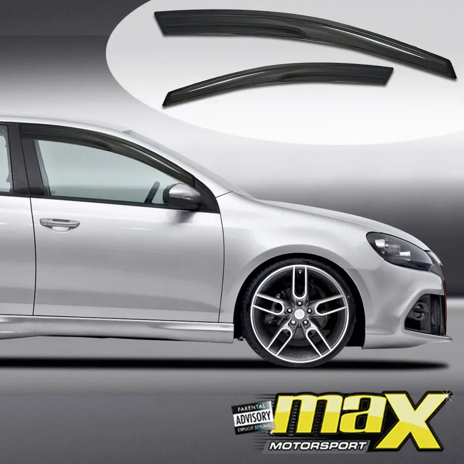 VW Golf 6 Black Windshield (4-Piece) maxmotorsports