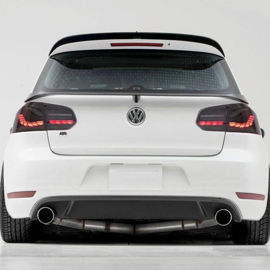 VW Golf 6 CS Style OLED Sequential Smoked Black Taillights Max Motorsport