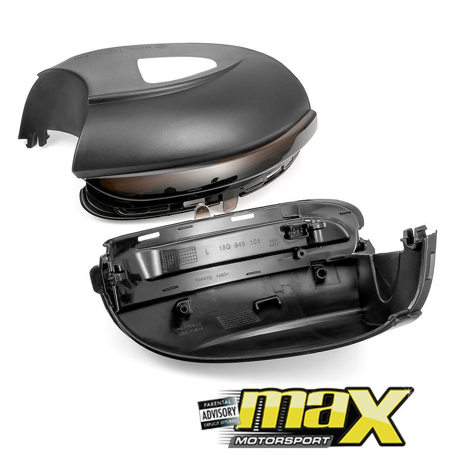 VW Golf 6 Side Mirror Smoked LED Sequential Indicator Light maxmotorsports