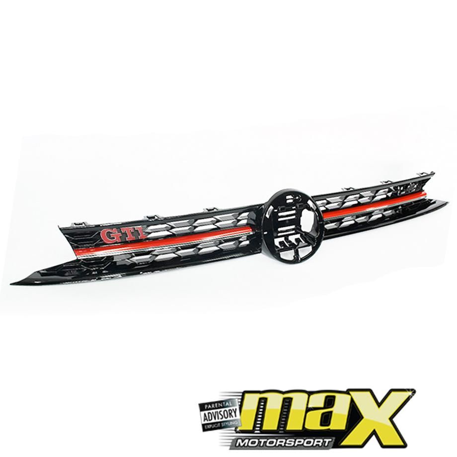 VW Polo 8 AW (18-On) GTI Style Upgrade Grille maxmotorsports