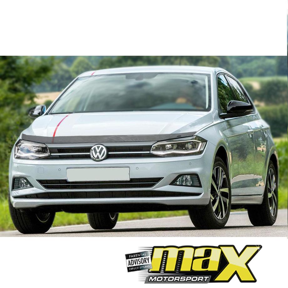 VW Polo 8 (18-On) Carbon Look Bonnet Guard maxmotorsports