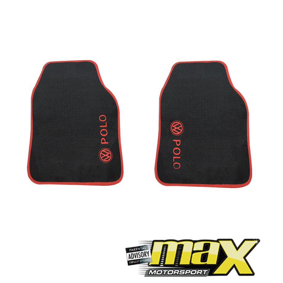 VW Polo Car Mats - (Red) Max Motorsport