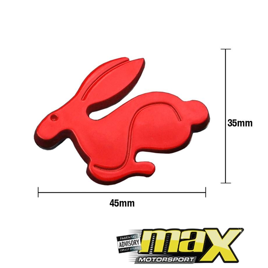 VW RED RABBIT BADGE maxmotorsports