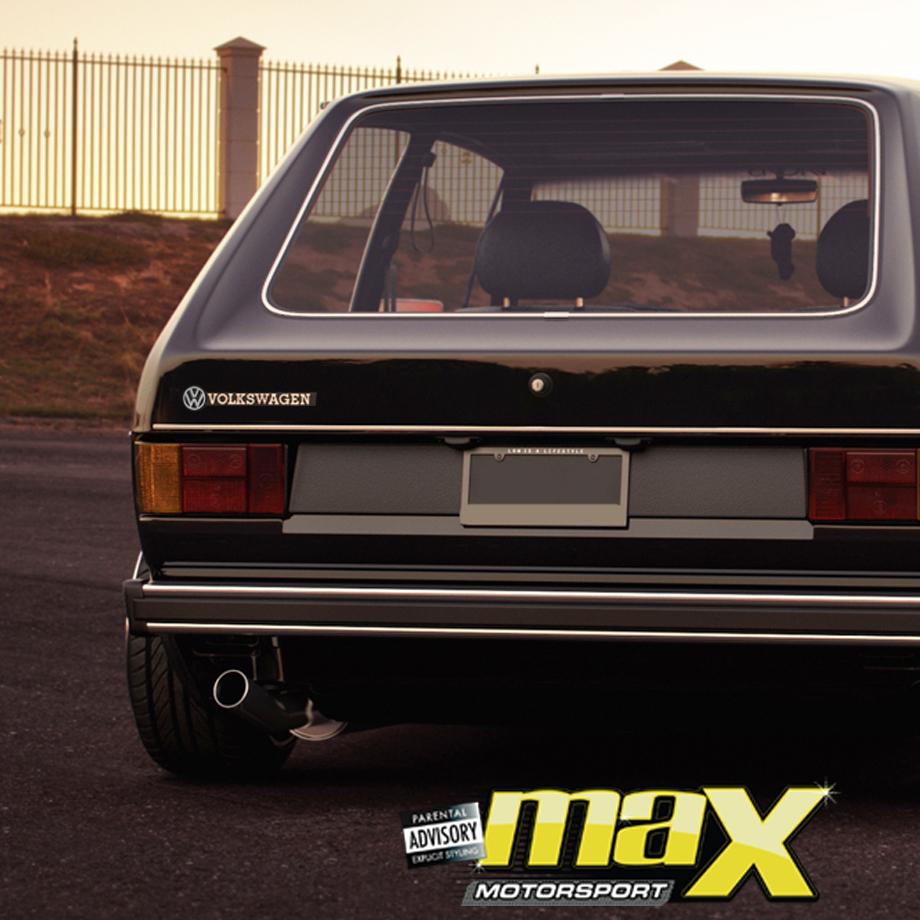 VW Volkswagen Old School Rear Emblem Badge maxmotorsports