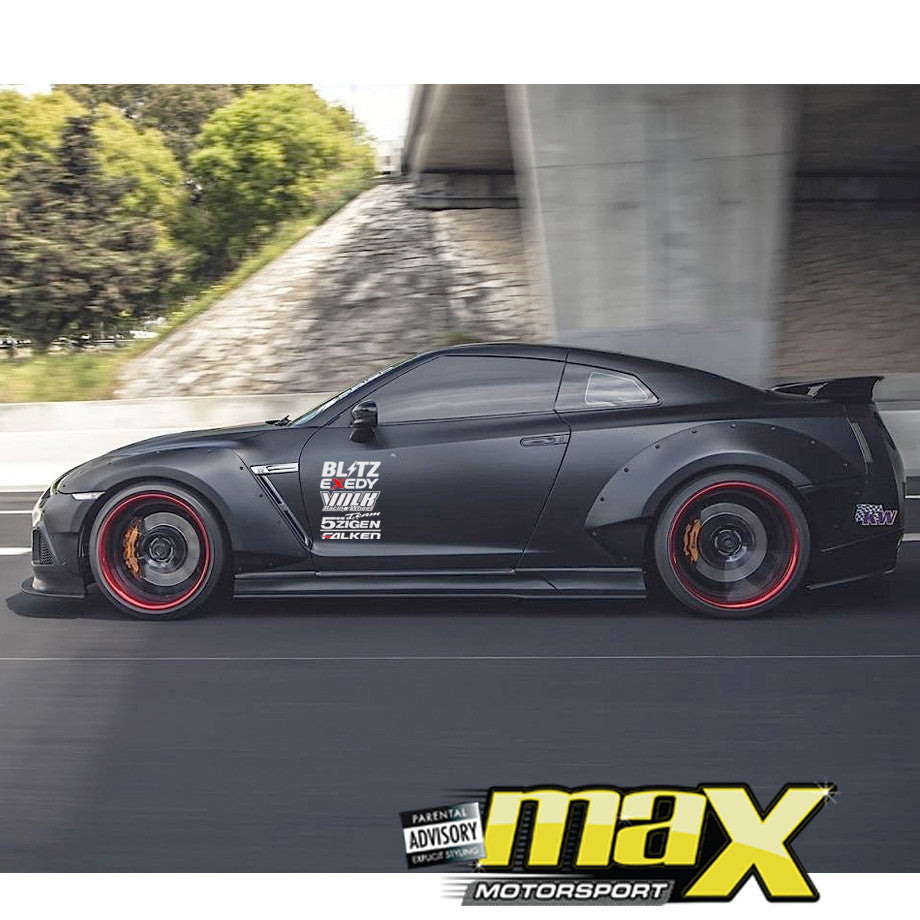 Universal 10-Piece JDM Racing Door Sticker Kit