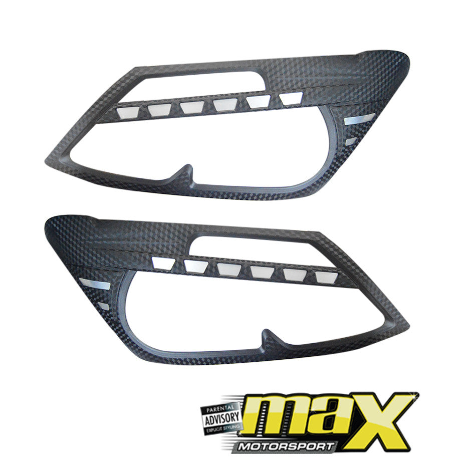 Isuzu D-Max Carbon Look Headlight Surrounds (2013-17)