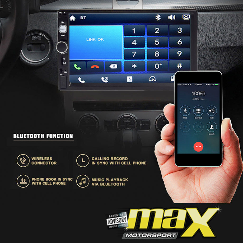 7" Touch Screen Double Din Mp5 Multimedia Player