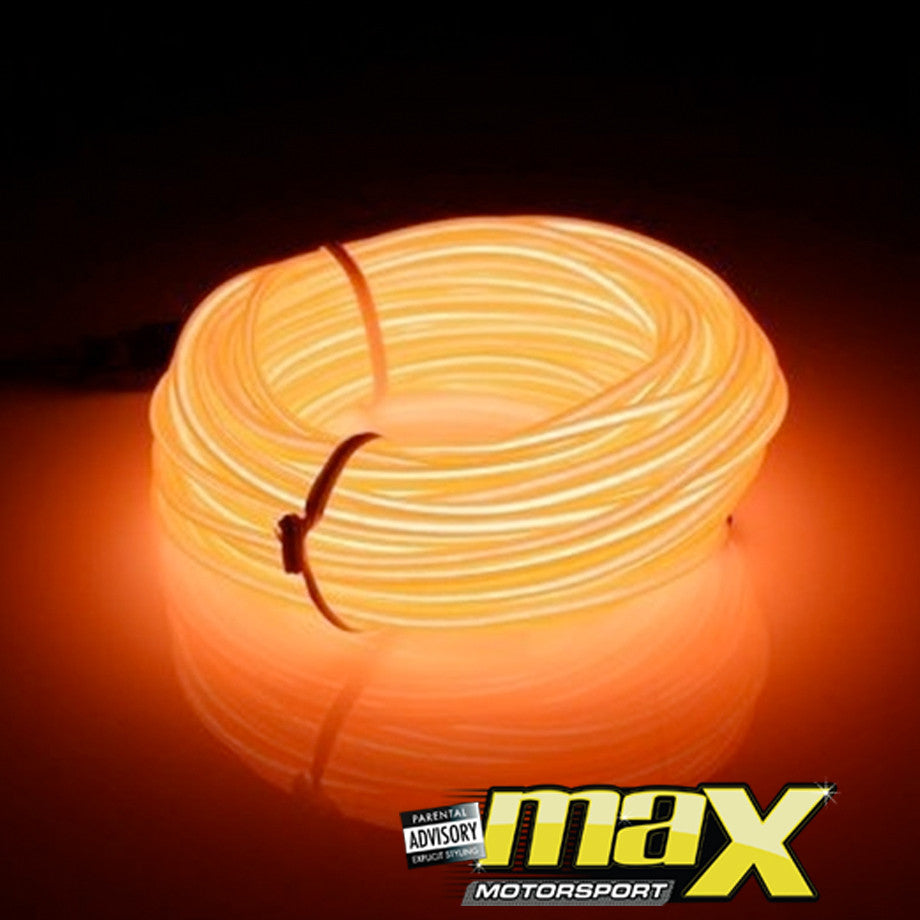 Universal Car Interior Ambient Neon Strip Light - Orange