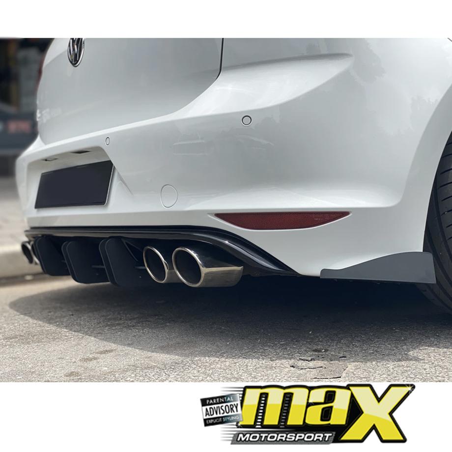 VW Golf 7R Double Slat Maxton Style Diffuser maxmotorsports