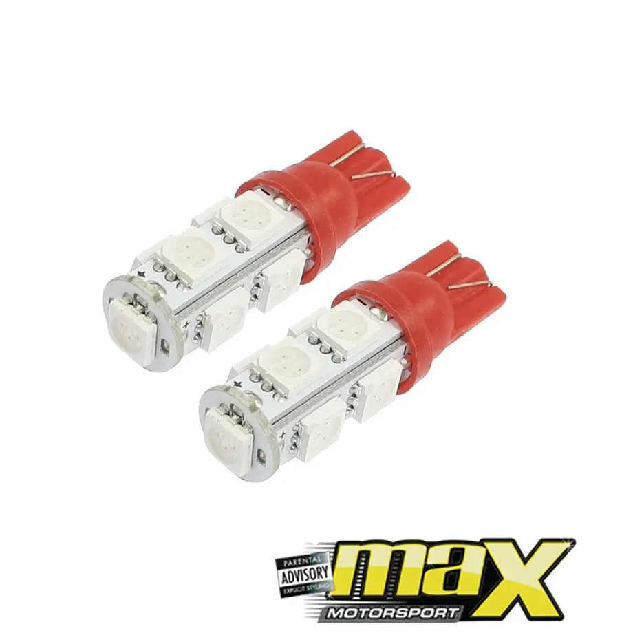 1 SMD Wedge Type LED Park Bulbs (Red) maxmotorsports