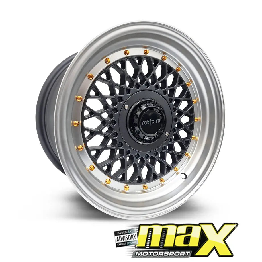 15 Inch Mag Wheel - MX1005-GM Rotform Mesh Style Wheel (4x100 / 108 PC ...