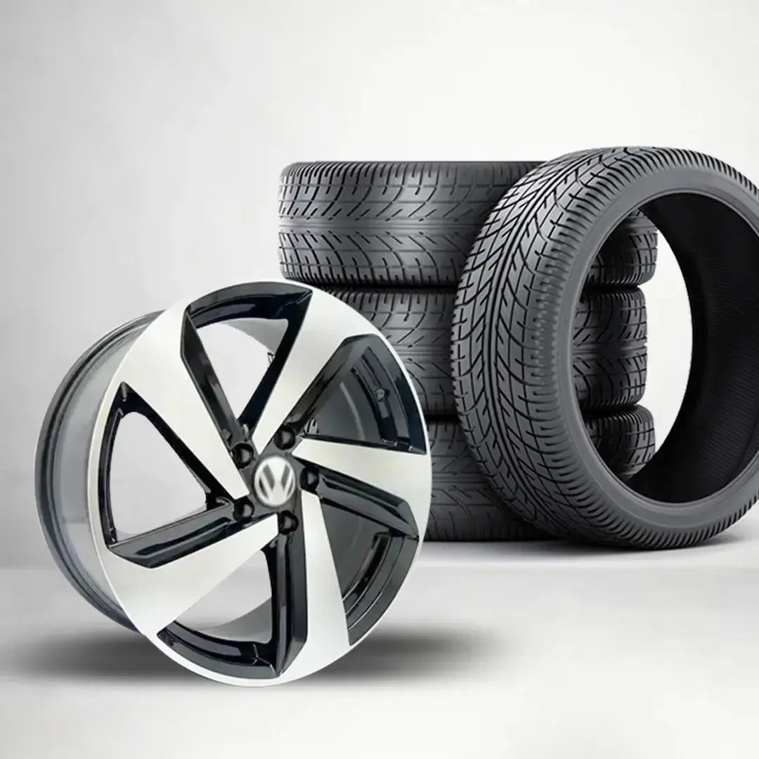 14 Inch MX2416 Golf R400 Style Wheel & Tyre Combo (5x100 PCD) Max Motorsport