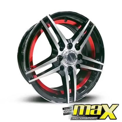 14 Inch Mag Wheel -  MX452-14RD VSN  Wheel - 4x100/114.3 PCD Max Motorsport