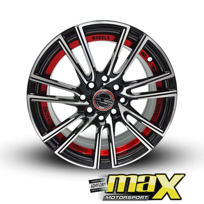 14 Inch Mag Wheel -  MX452-14RD VSN  Wheel - 4x100/114.3 PCD Max Motorsport