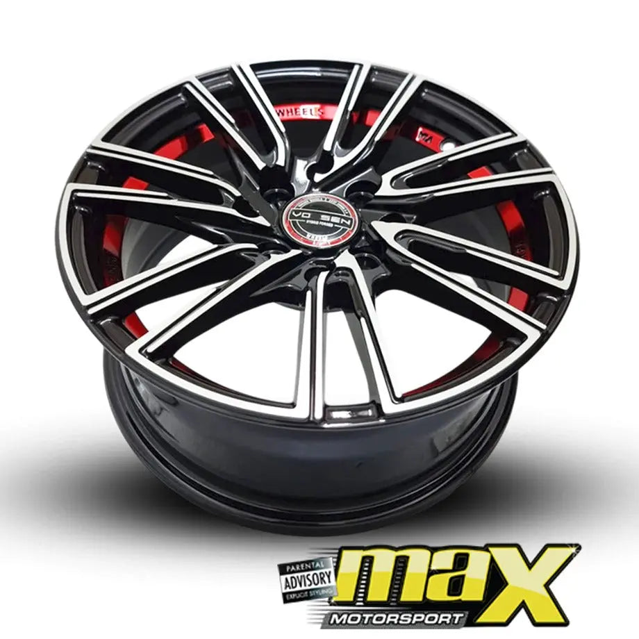 14 Inch Mag Wheel -  MX452-14RD VSN  Wheel - 4x100/114.3 PCD Max Motorsport