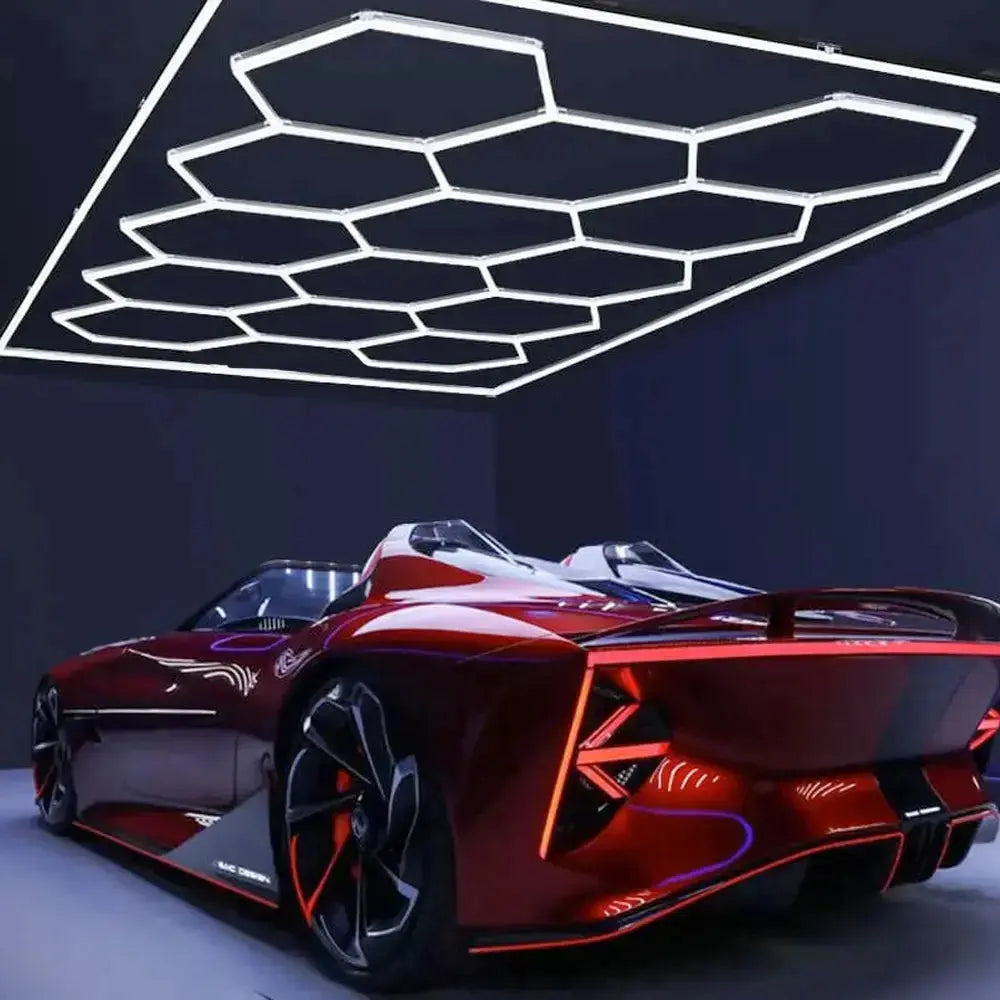 14 Piece Set Hex Light Kit with RGB Border Hexglo - Hexagon LED Lighting