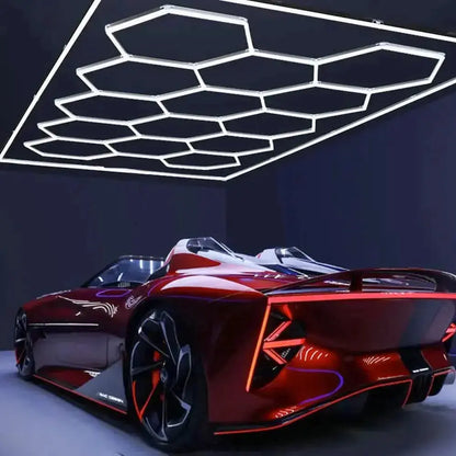 14 Piece Set Hex Light Kit with RGB Border Hexglo - Hexagon LED Lighting