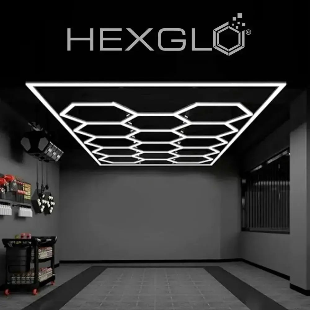 14 Piece Set Hex Light Kit with RGB Border Hexglo - Hexagon LED Lighting