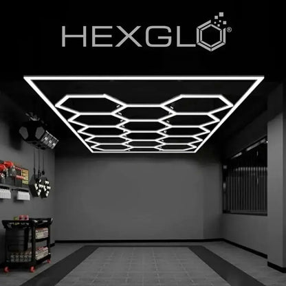 14 Piece Set Hex Light Kit with RGB Border Hexglo - Hexagon LED Lighting