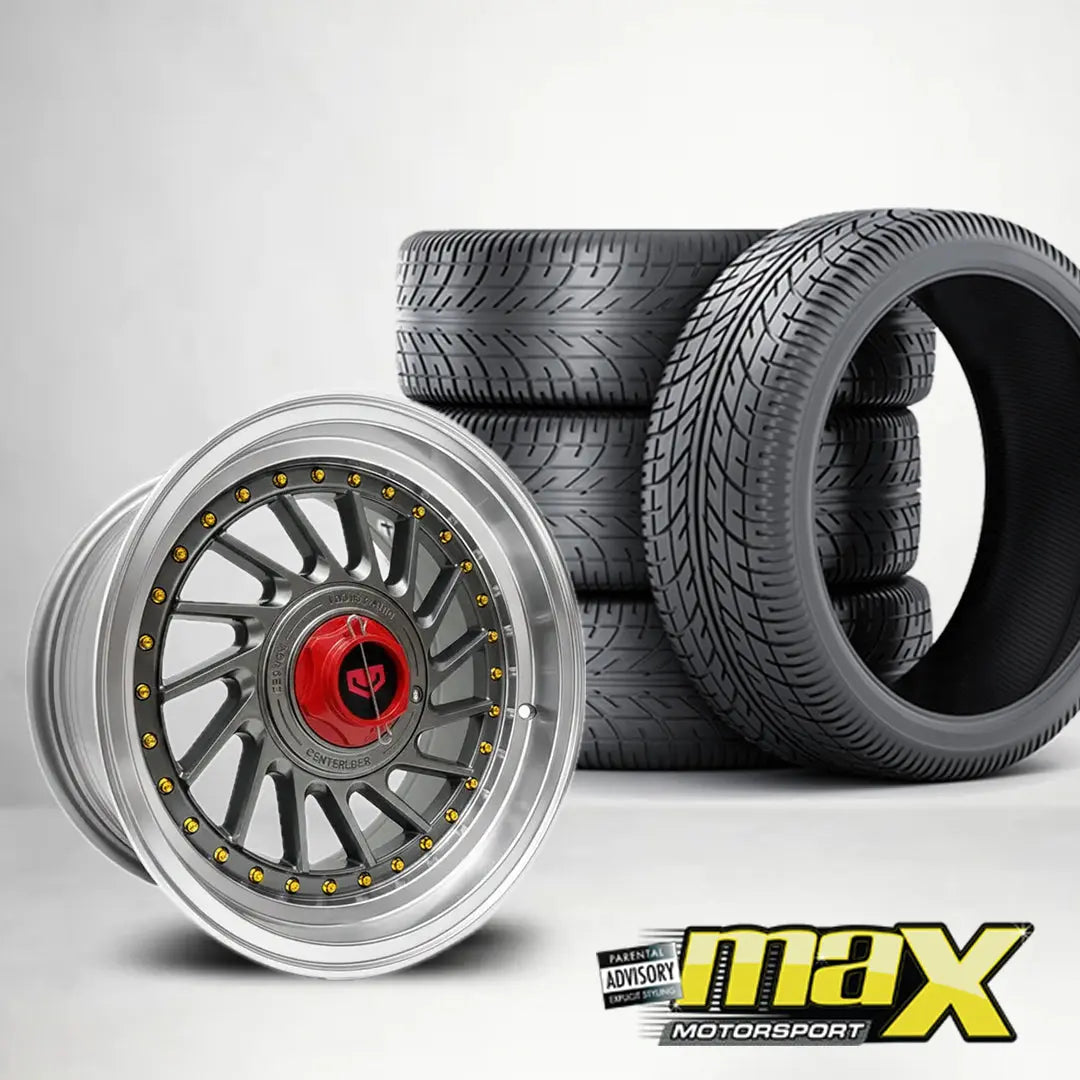 15 Inch MX113-B VSN Twist Wheel & Tyre Combo - (4x100 / 5x100 PCD) Max Motorsport