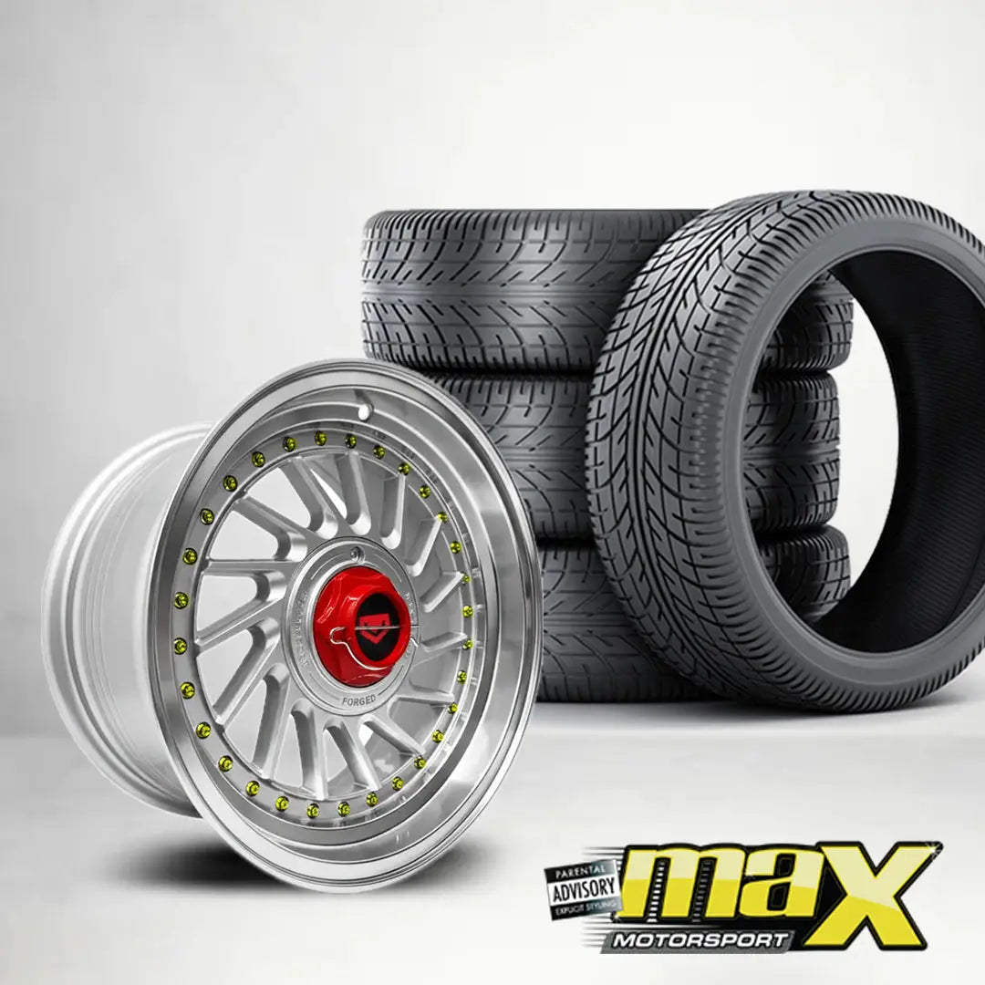 15 Inch MX113-D VSN Twist Wheel & Tyre Combo - (4x100 / 5x100 PCD) Max Motorsport