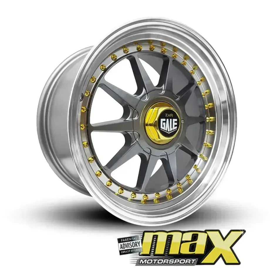 15 Inch MX1214-G4 Gale Ewing Style Wheel & Tyre Combo - (4x100 / 5x100 PCD) Max Motorsport