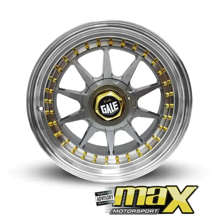 15 Inch MX1214-G4 Gale Ewing Style Wheel & Tyre Combo - (4x100 / 5x100 PCD) Max Motorsport