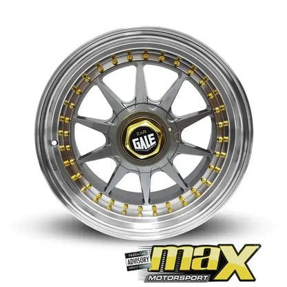 15 Inch MX1214-G4 Gale Ewing Style Wheel & Tyre Combo - (4x100 / 5x100 PCD) Max Motorsport