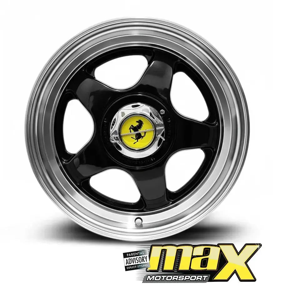 15 Inch MX1922-A Ferari Style Wheel & Tyre Combo - (4x100 / 5x100 PCD) Max Motorsport