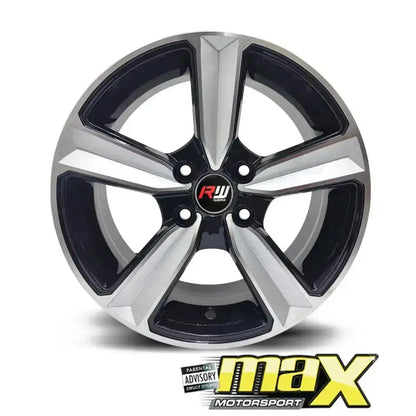 15 Inch MX206-BL Wheel & Tyre Combo (4x100/ 4x114.3 PCD) Max Motorsport