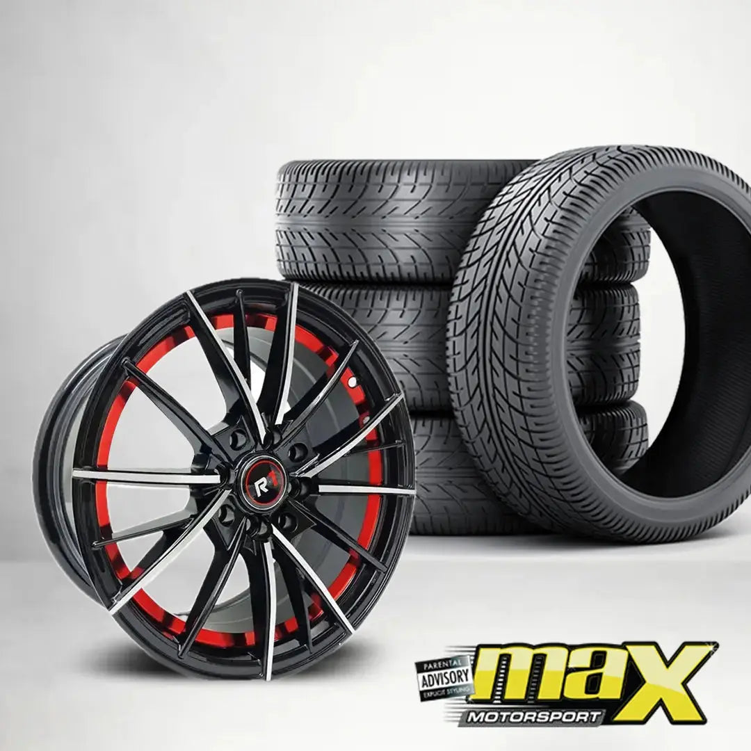 15 Inch MX244-RD Wheels Wheel & Tyre Combo - (4x100/ 4x114.3 PCD) Max Motorsport