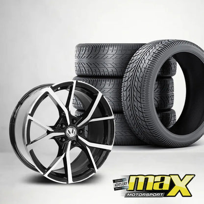 15 Inch MX4003 Golf 8R Style Wheel & Tyre Combo - 5x100 PCD Max Motorsport